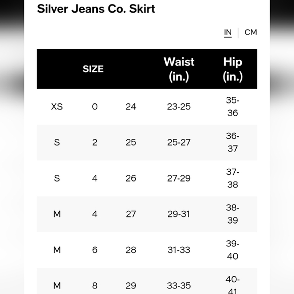 Silver Jeans Front Slit Denim Skirt - Size 28 / 6 - Picture 14 of 16